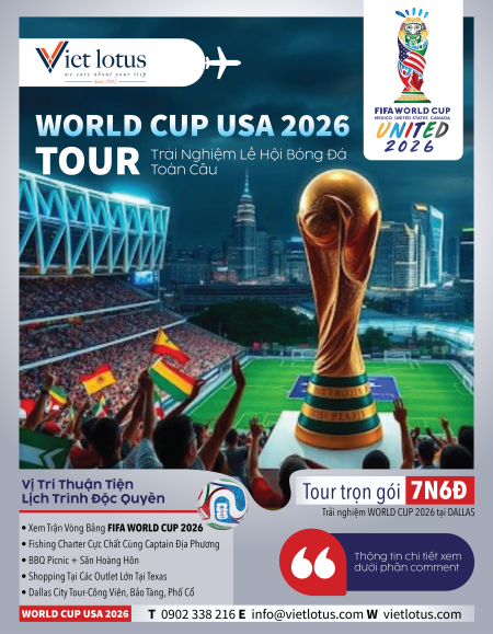 2026 World cup USA tour. Trải nghiệm bóng đá toàn cầu.