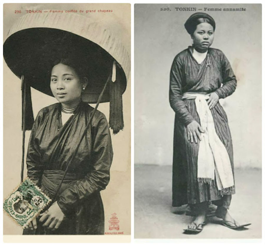 The Giao Lanh Ao dai – the original Ao dai (Source: French documentary photos)